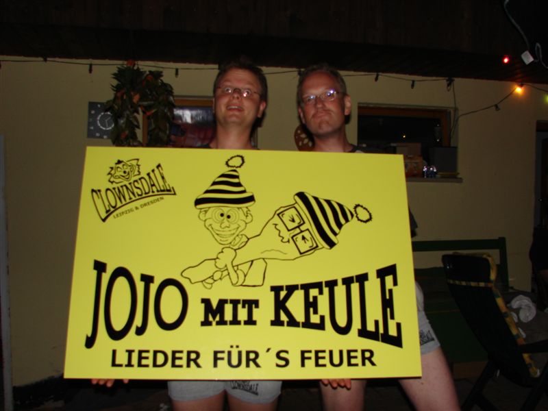 Die musikalische Umrahmung beim 12. Burgwitzer Teichfest gaben JOJO und Keule aus Zittau