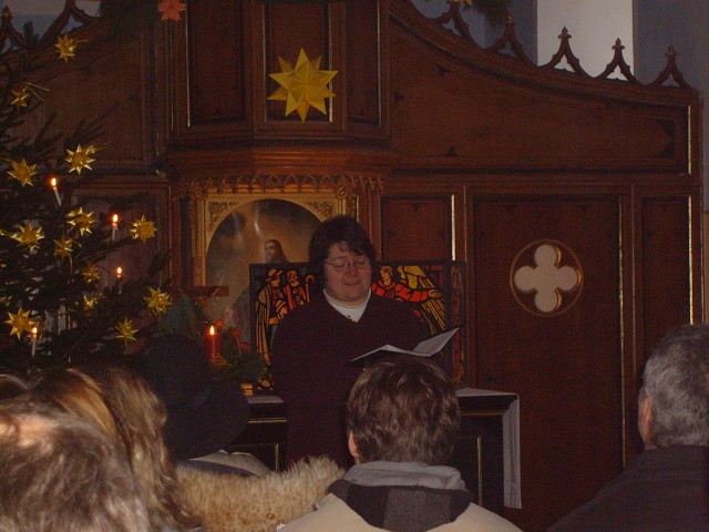 Weihnachten 2007 in der Burgwitzer Kirche. Aufgenommen von Rico Krause am 24.12.2007.