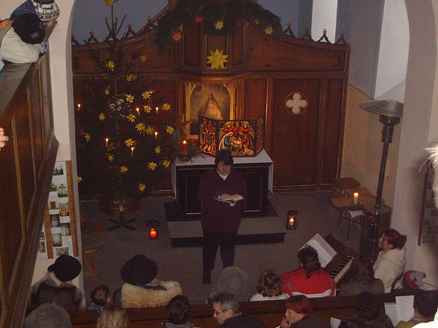 Weihnachten 2007 in der Burgwitzer Kirche. Aufgenommen von Rico Krause am 24.12.2007.